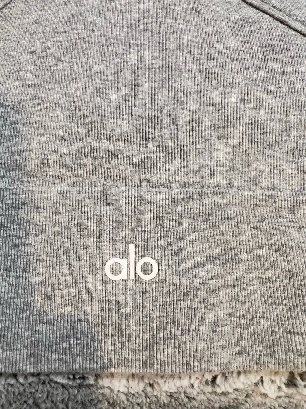 ALO Yoga Gray Ribbed Cropped Tank